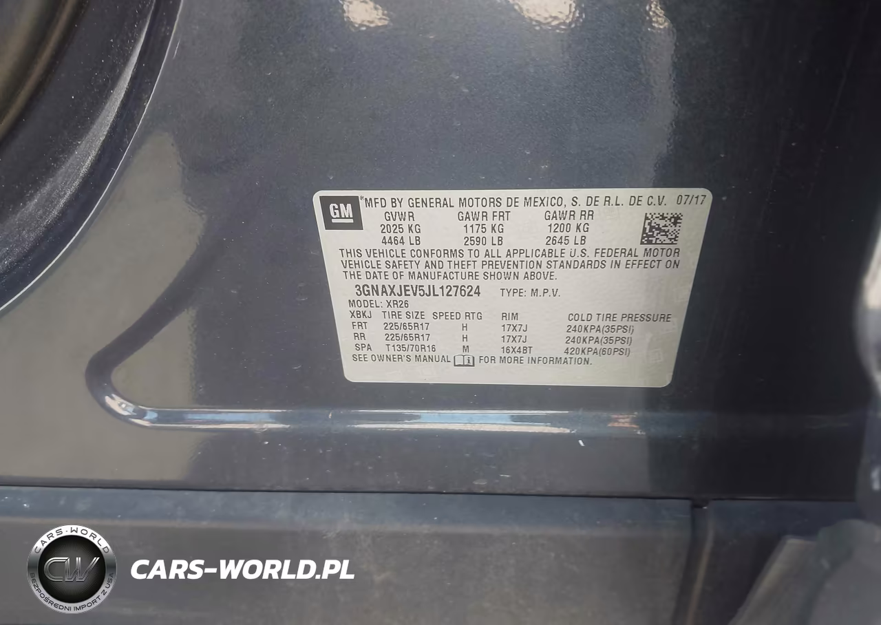 2018 Chevrolet Equinox Lt VIN:3GNAXJEV5JL127624 - 9