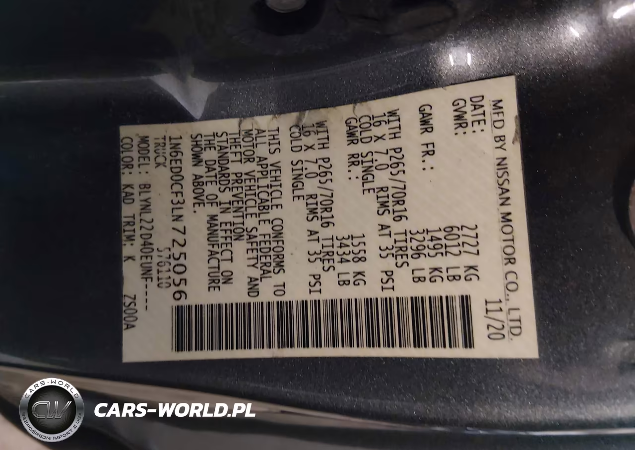 2020 Nissan Frontier King Cab Sv 4X4 VIN:1N6ED0CF3LN725056 - 9
