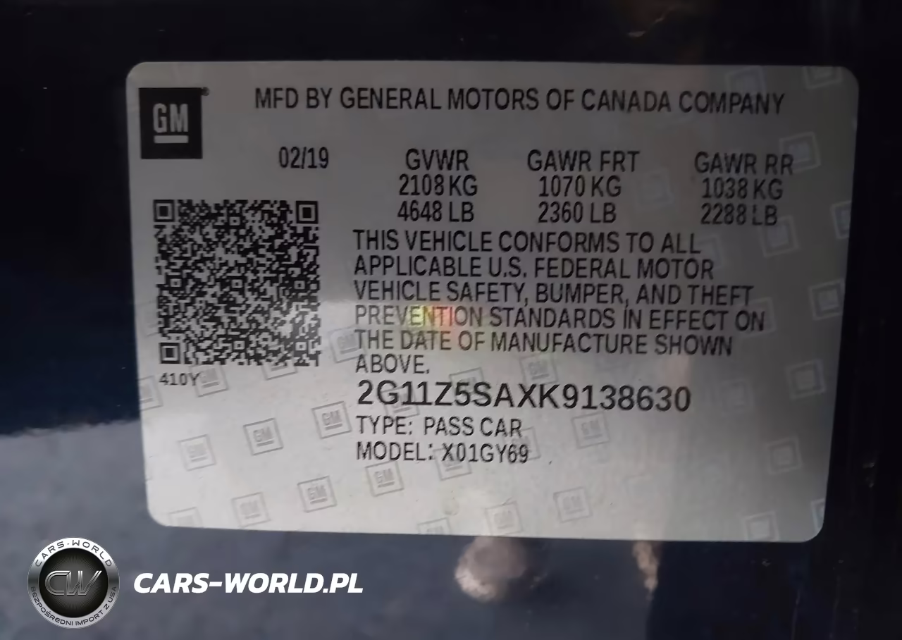 2019 Chevrolet Impala Lt VIN:2G11Z5SAXK9138630 - 9