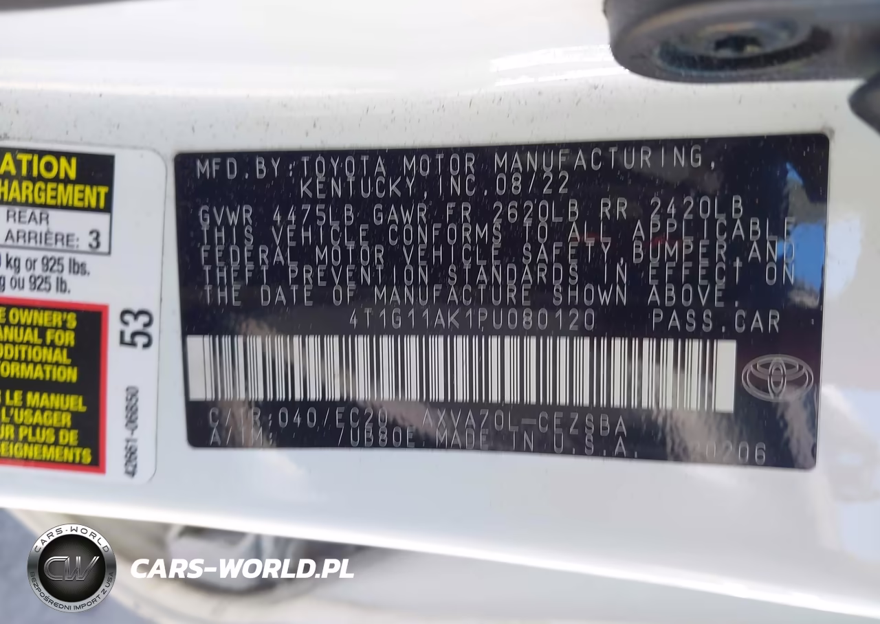 2023 Toyota Camry Se Nightshade Edition VIN:4T1G11AK1PU080120 - 9
