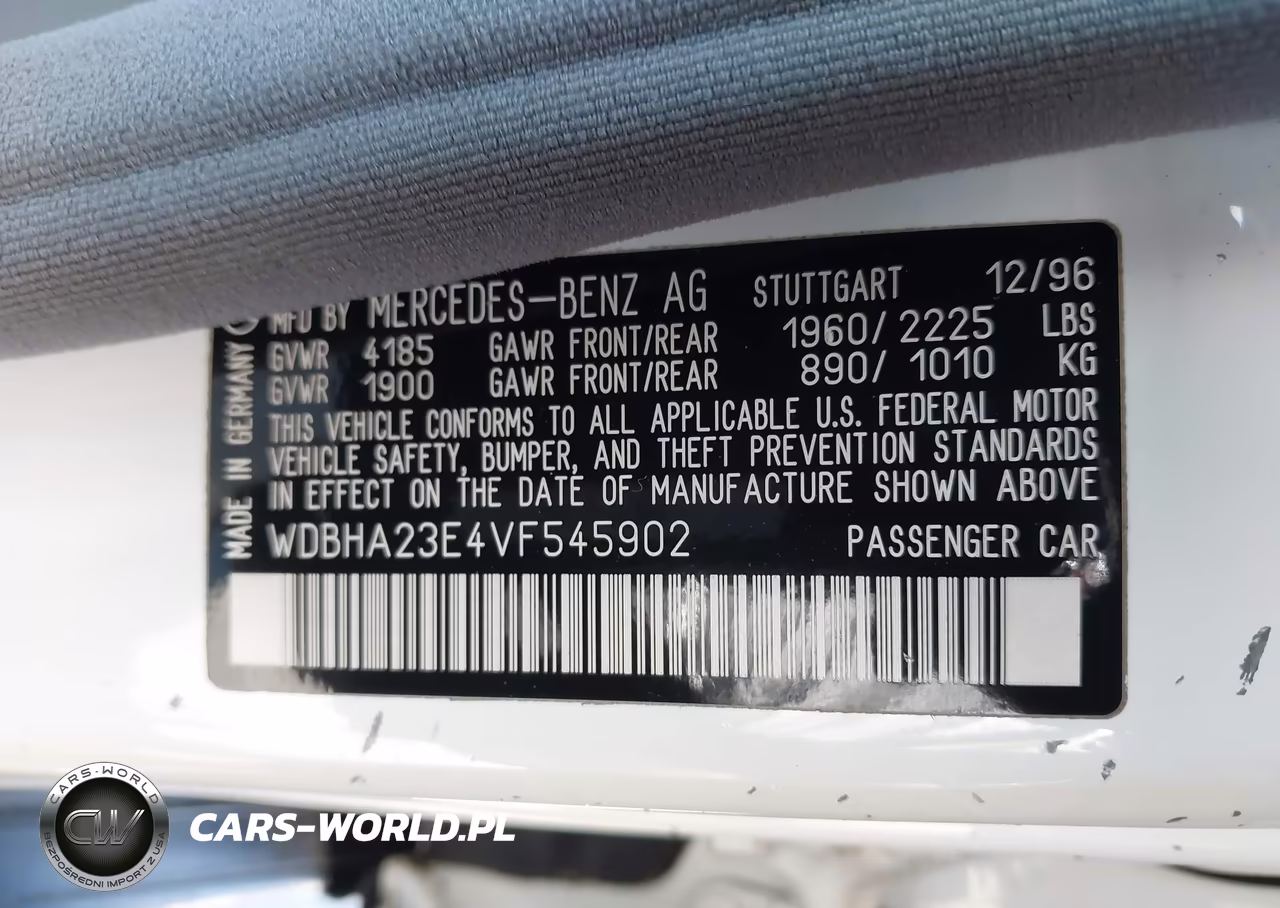 1997 Mercedes-Benz C 230 VIN:WDBHA23E4VF545902 - 9