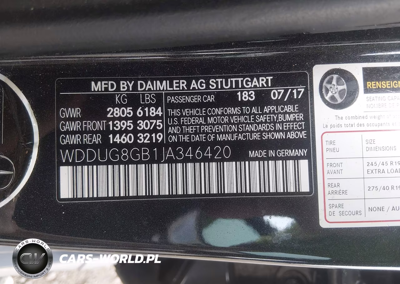2018 Mercedes-Benz S 560 4Matic VIN:WDDUG8GB1JA346420 - 9