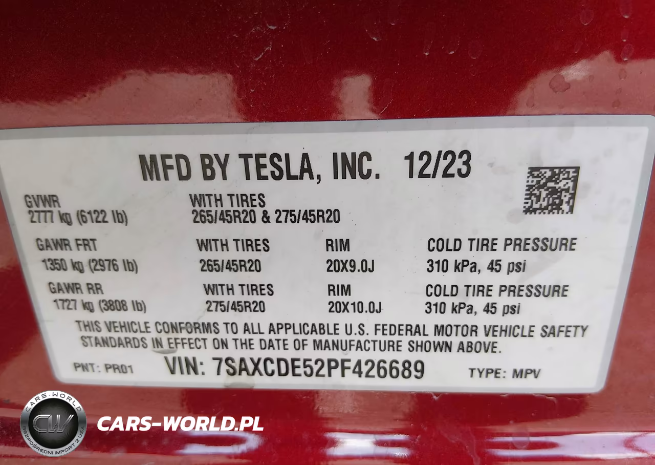 2023 Tesla Model X Dual Motor All-Wheel Drive-Standard Range VIN:7SAXCDE52PF426689 - 9