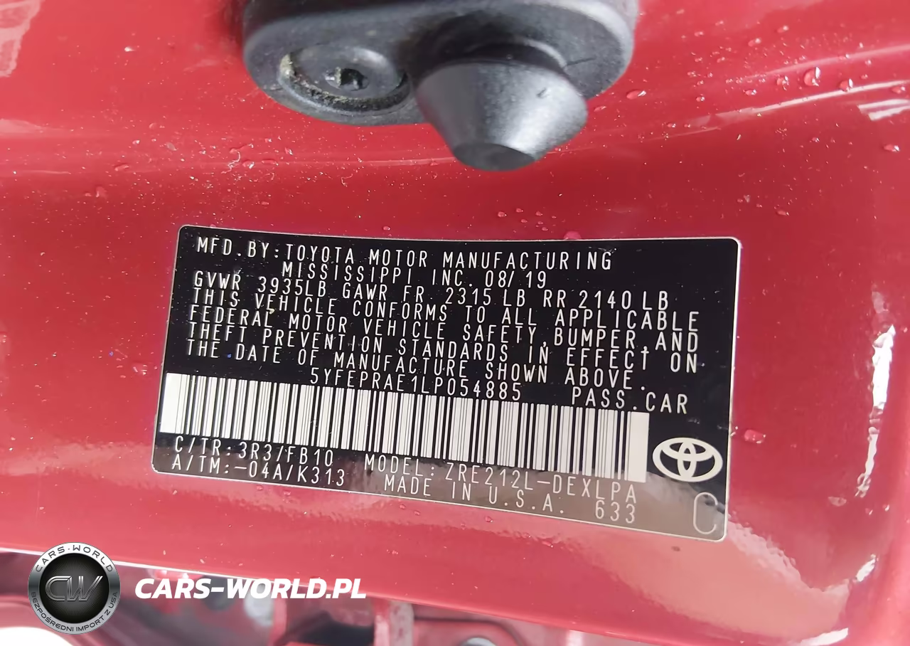 2020 Toyota Corolla Le VIN:5YFEPRAE1LP054885 - 9