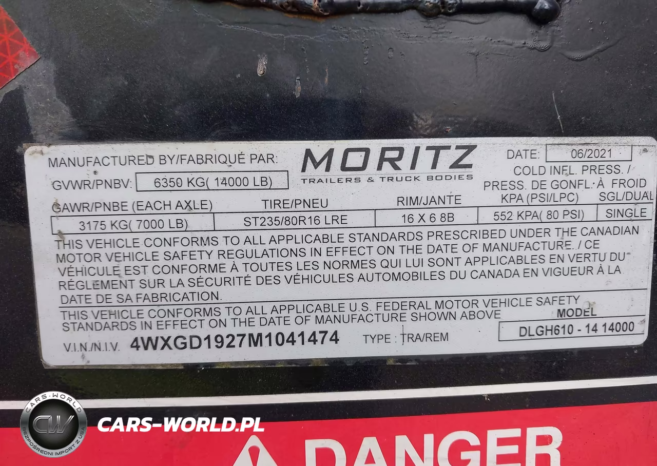 2021 Moritz Inc Unknown VIN:4WXGD1927M1041474 - 9