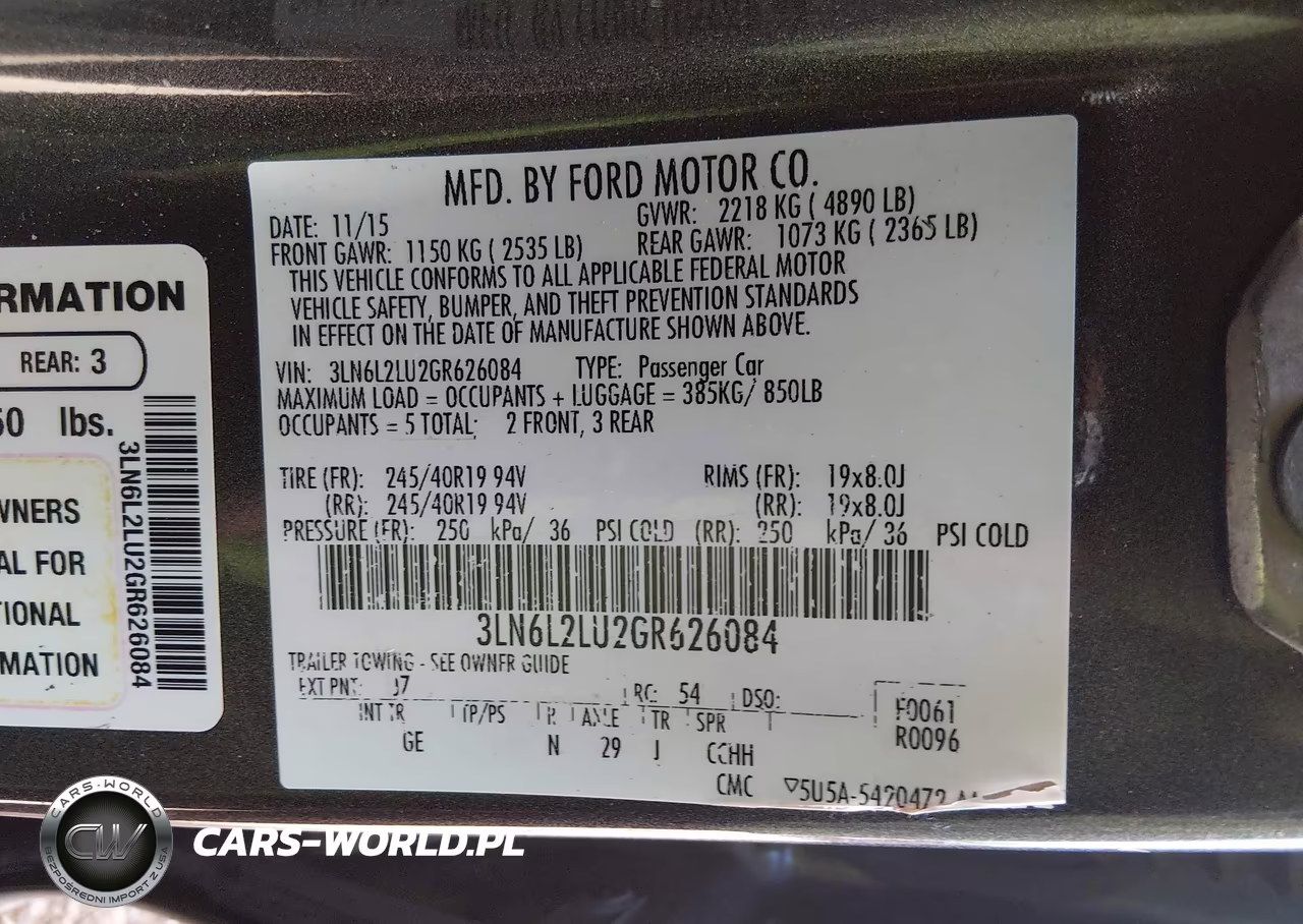 2016 Lincoln Mkz Hybrid VIN:3LN6L2LU2GR626084 - 9