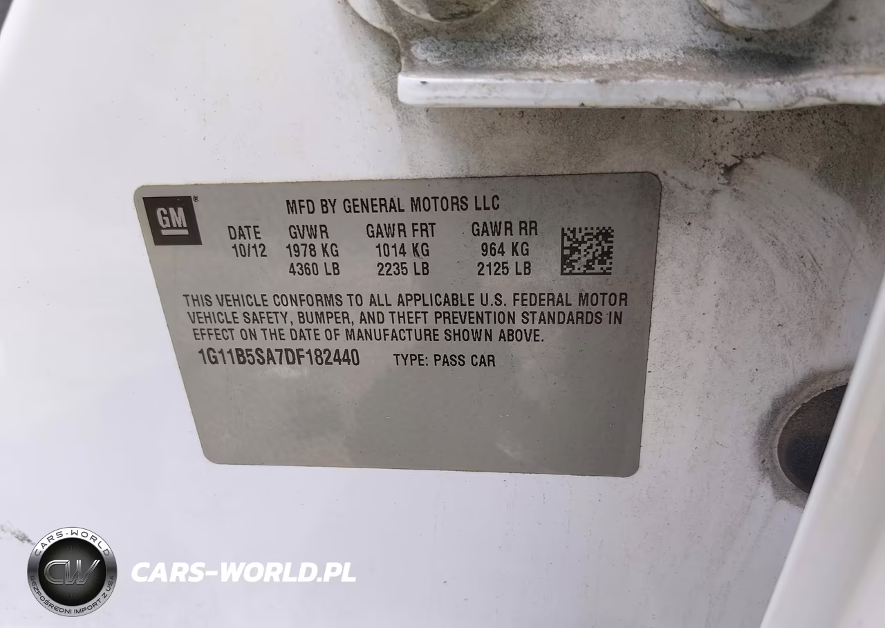 2013 Chevrolet Malibu 1Ls VIN:1G11B5SA7DF182440 - 9