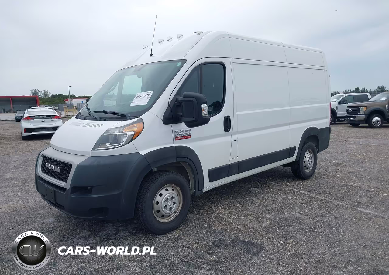 2019 Ram Promaster 2500 High Roof 136 Wb VIN:3C6TRVCG8KE553201 - 2