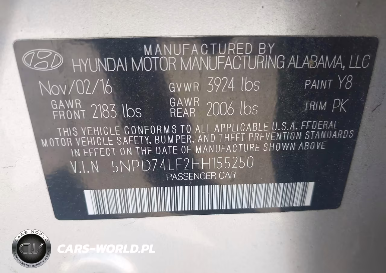 2017 Hyundai Elantra Se VIN:5NPD74LF2HH155250 - 9