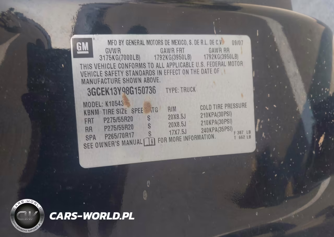 2008 Chevrolet Silverado 1500 Ltz VIN:3GCEK13Y98G150736 - 9