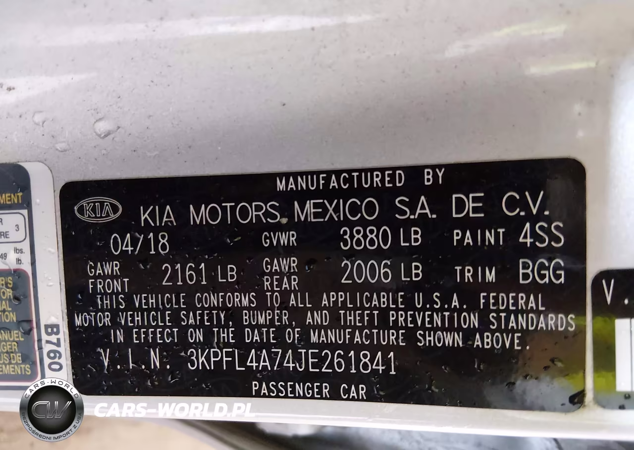 2018 Kia Forte Lx VIN:3KPFL4A74JE261841 - 9