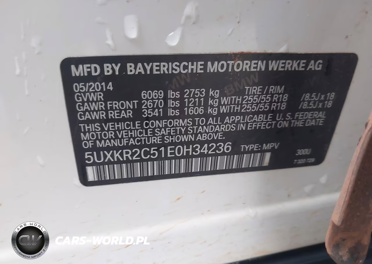 2014 BMW X5 Sdrive35I VIN:5UXKR2C51E0H34236 - 9