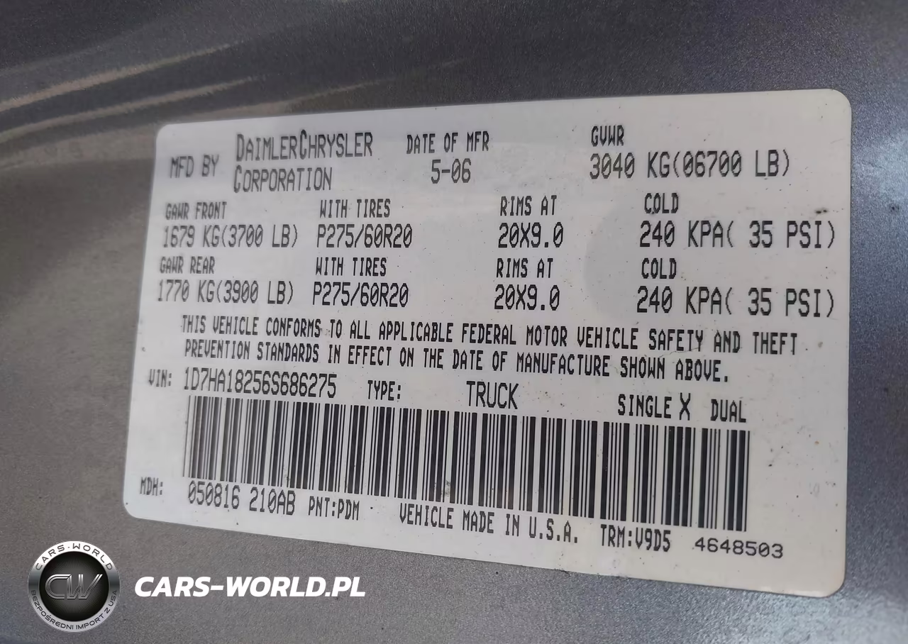 2006 Dodge Ram 1500 Slt VIN:1D7HA18256S686275 - 9