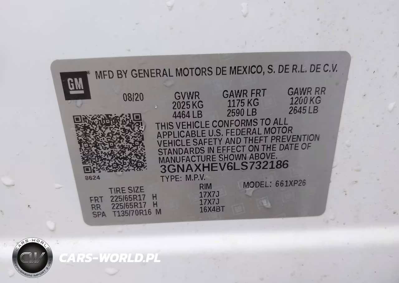 2020 Chevrolet Equinox Fwd Ls VIN:3GNAXHEV6LS732186 - 9