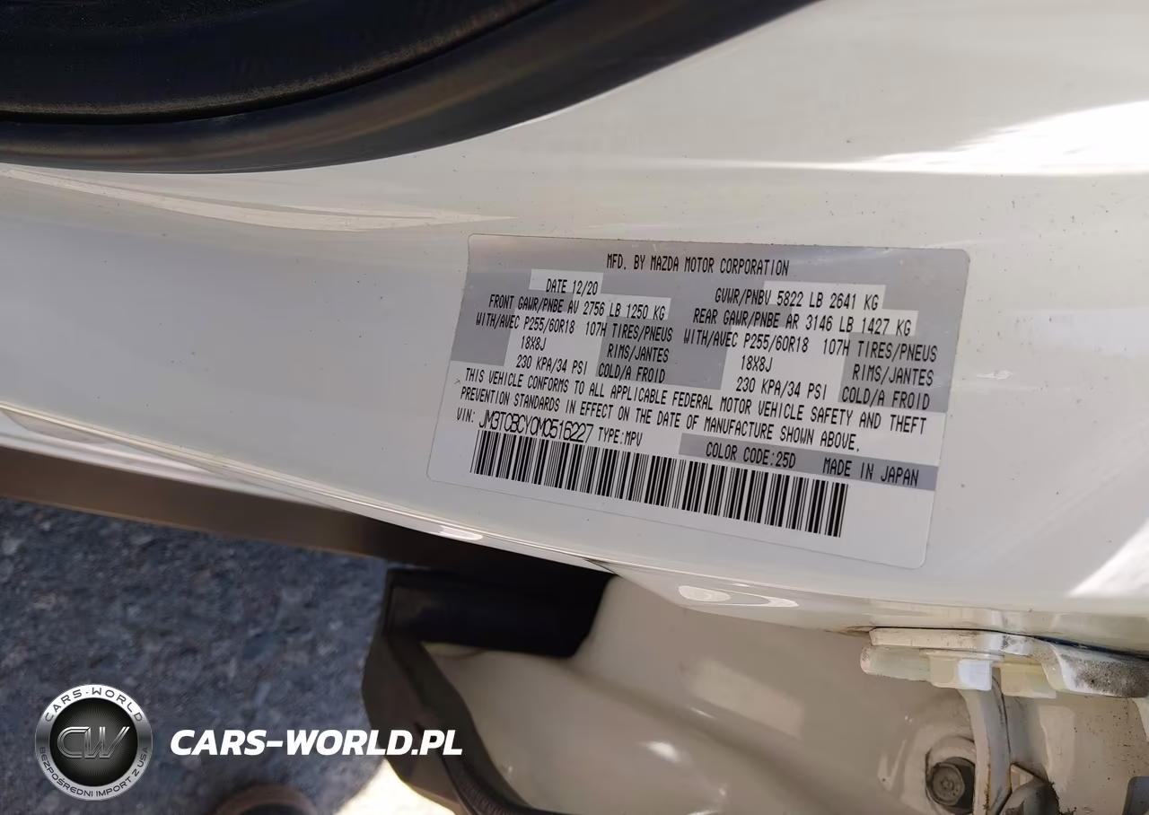 2021 Mazda Cx-9 Touring VIN:JM3TCBCY0M0516227 - 9