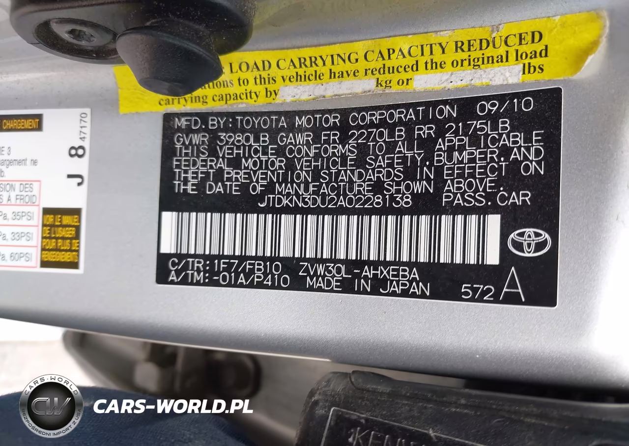 2010 Toyota Prius Ii VIN:JTDKN3DU2A0228138 - 9