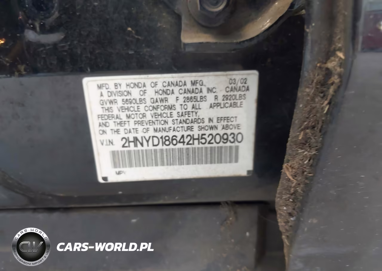 2002 Acura Mdx VIN:2HNYD18642H520930 - 9