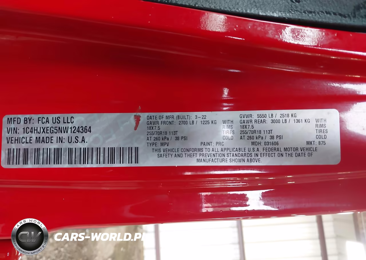 2022 Jeep Wrangler Unlimited Sahara 4X4 VIN:1C4HJXEG5NW124364 - 9