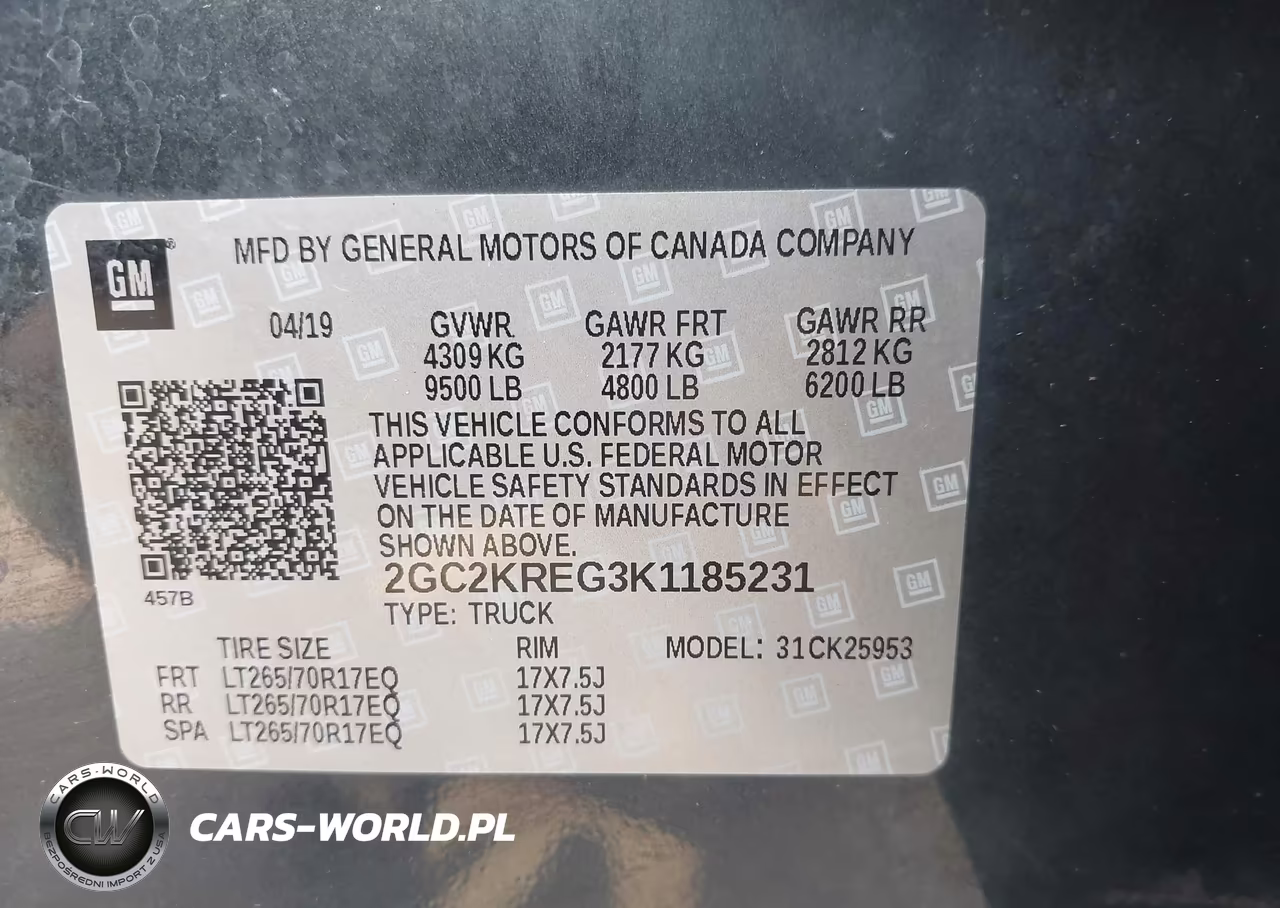 2019 Chevrolet Silverado 2500Hd Wt VIN:2GC2KREG3K1185231 - 9