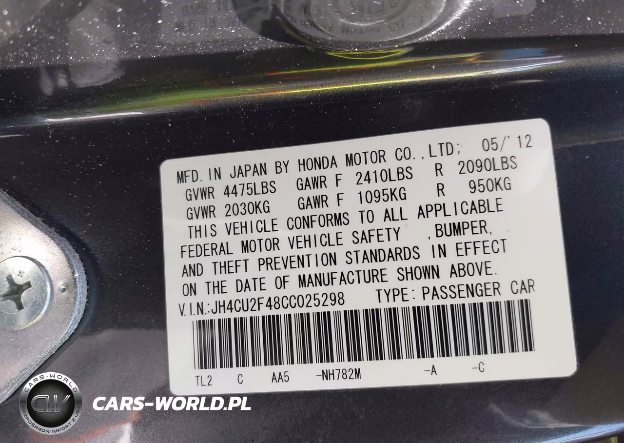 2012 Acura Tsx 2.4 VIN:JH4CU2F48CC025298 - 9