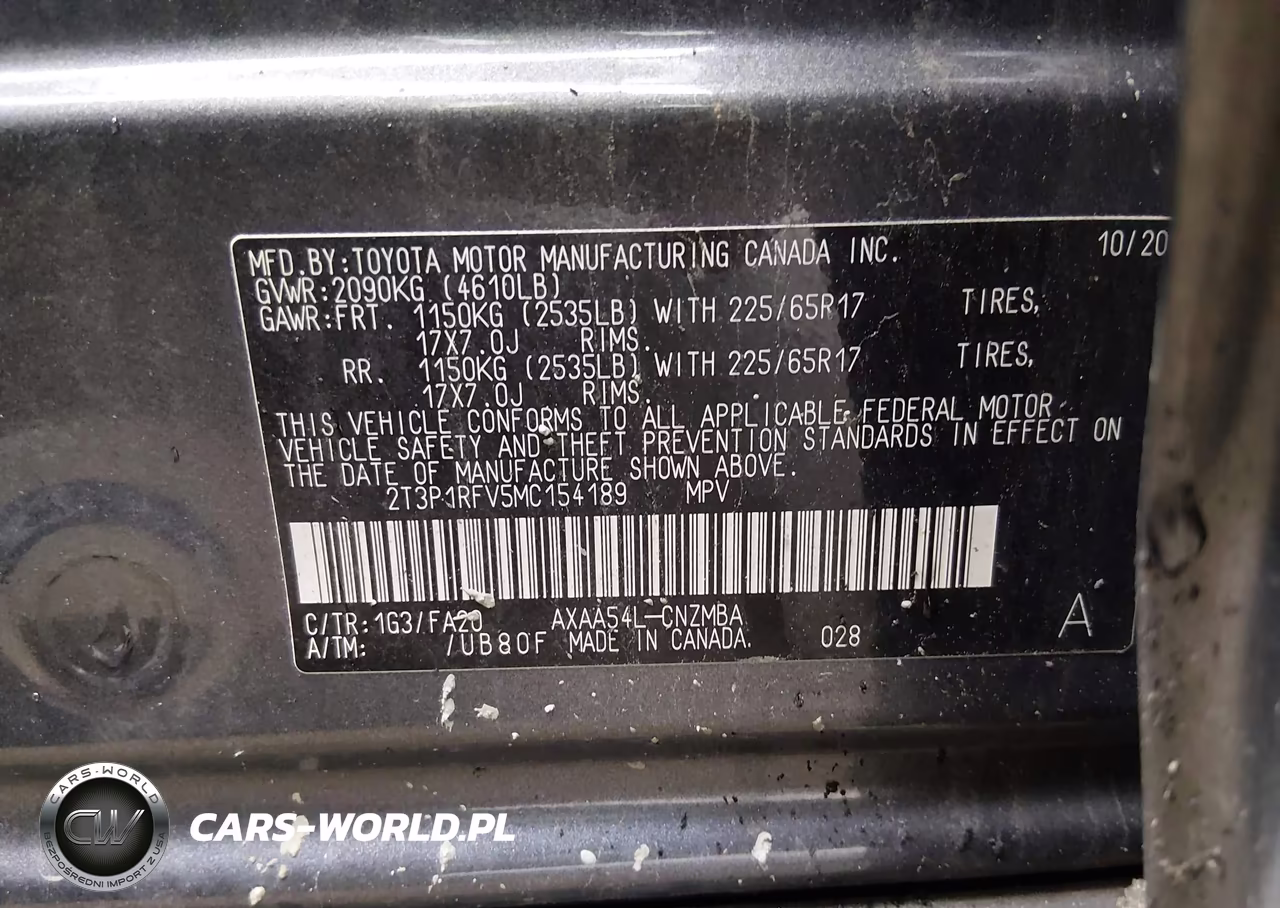 2021 Toyota Rav4 Xle VIN:2T3P1RFV5MC154189 - 9