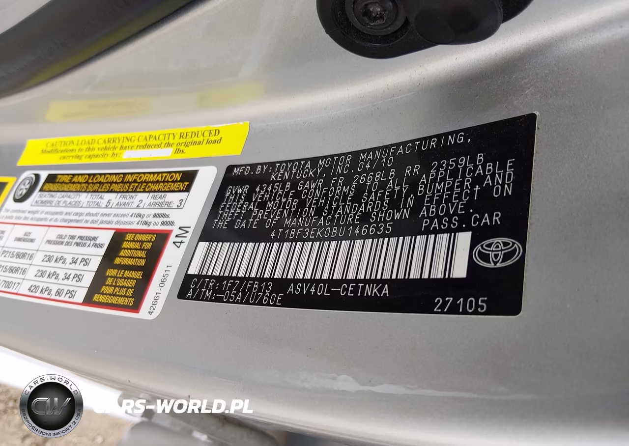 2011 Toyota Camry Le VIN:4T1BF3EK0BU146635 - 9