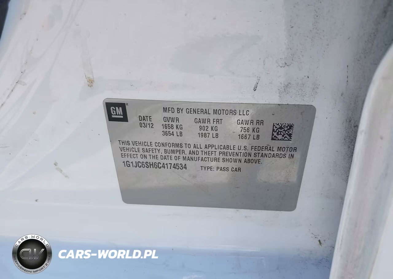 2012 Chevrolet Sonic 2Lt VIN:1G1JC6SH6C4174534 - 9