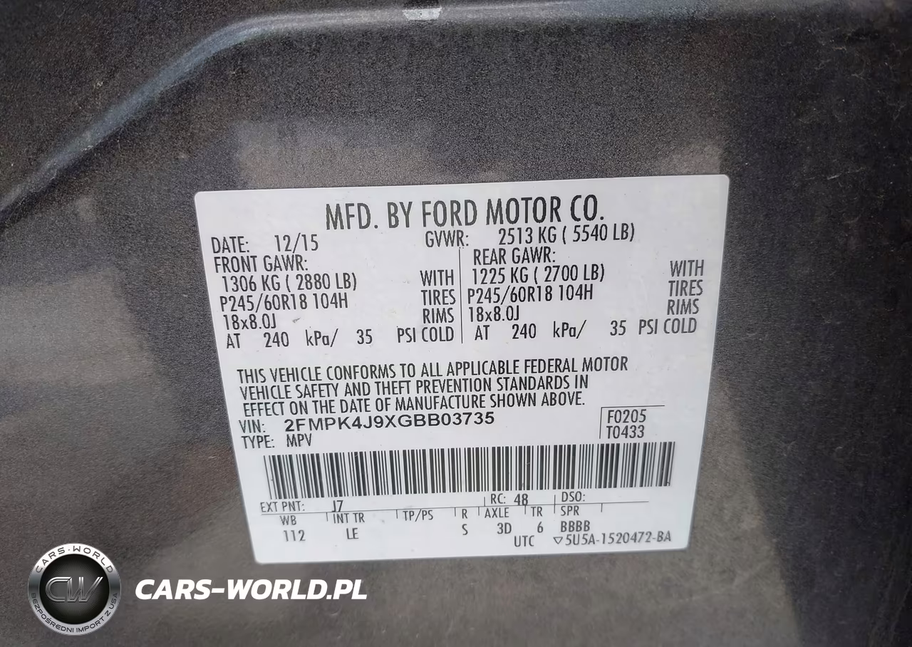 2016 Ford Edge Sel VIN:2FMPK4J9XGBB03735 - 9