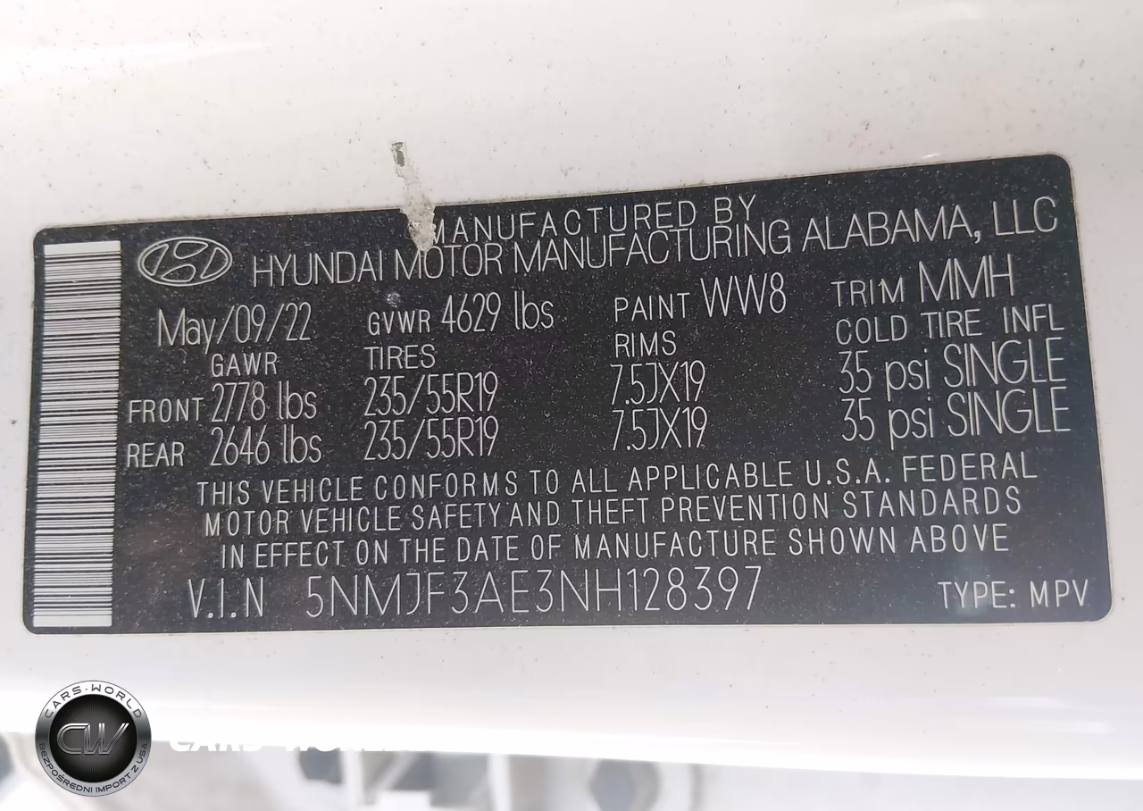 2022 Hyundai Tucson Sel VIN:5NMJF3AE3NH128397 - 9