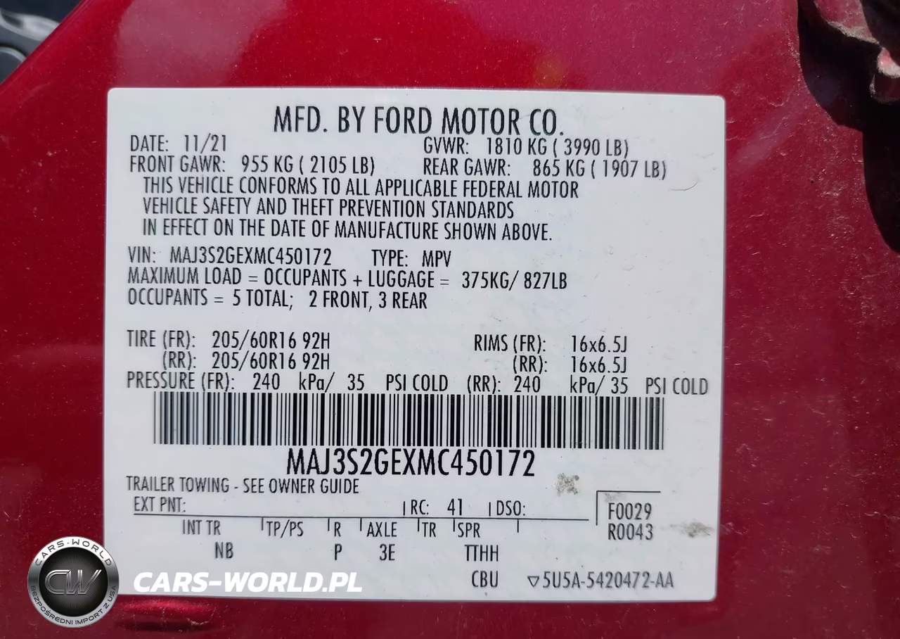 2021 Ford Ecosport Se VIN:MAJ3S2GEXMC450172 - 9
