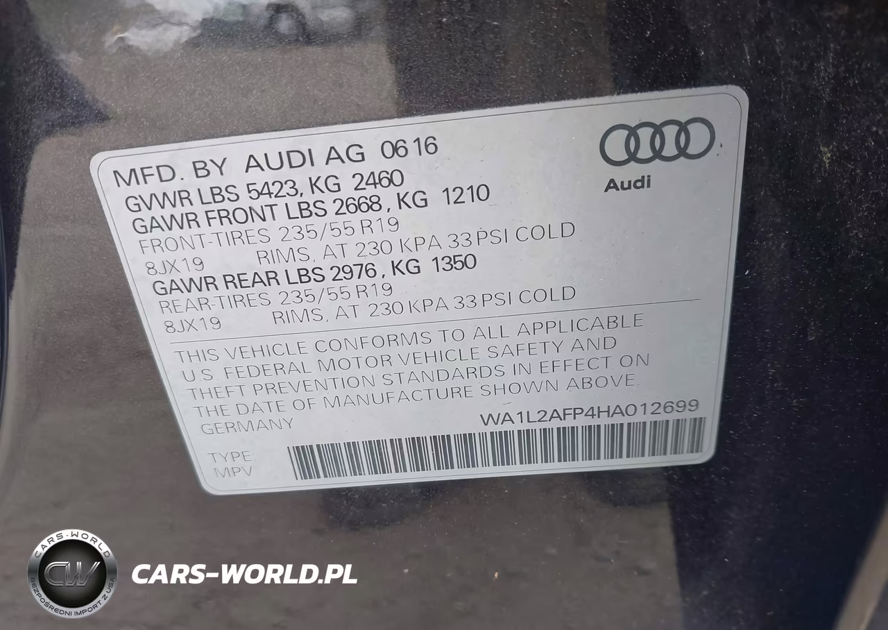 2017 Audi Q5 2.0T Premium VIN:WA1L2AFP4HA012699 - 9