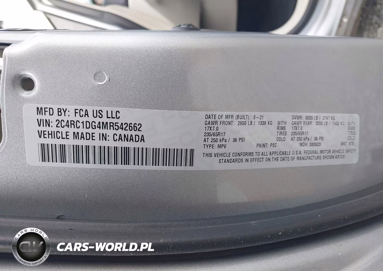 2021 Chrysler Voyager Lxi VIN:2C4RC1DG4MR542662 - 9