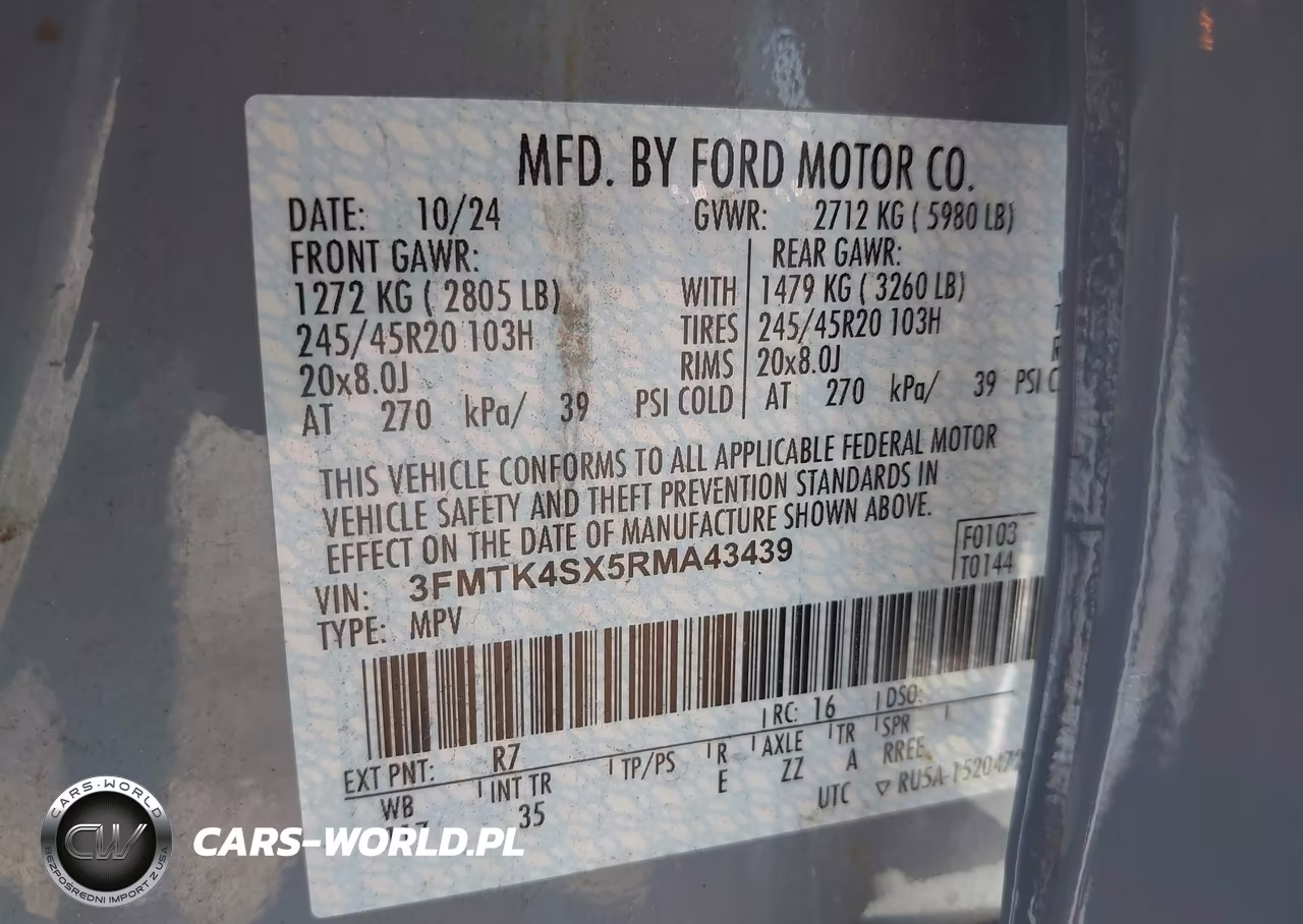 2024 Ford Mustang Mach-E Gt VIN:3FMTK4SX5RMA43439 - 9