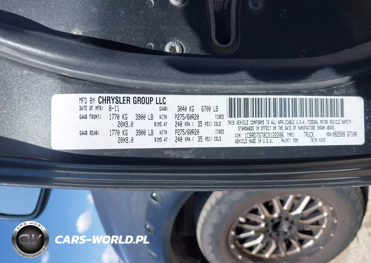 2012 Ram 1500 Lone Star VIN:1C6RD7GT8CS122206 - 9