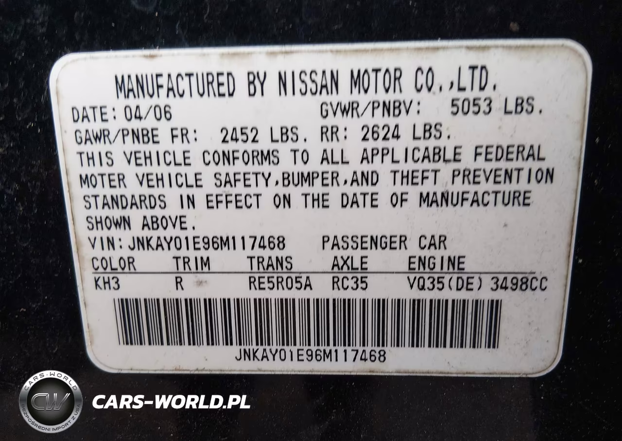 2006 Infiniti M35 VIN:JNKAY01E96M117468 - 9