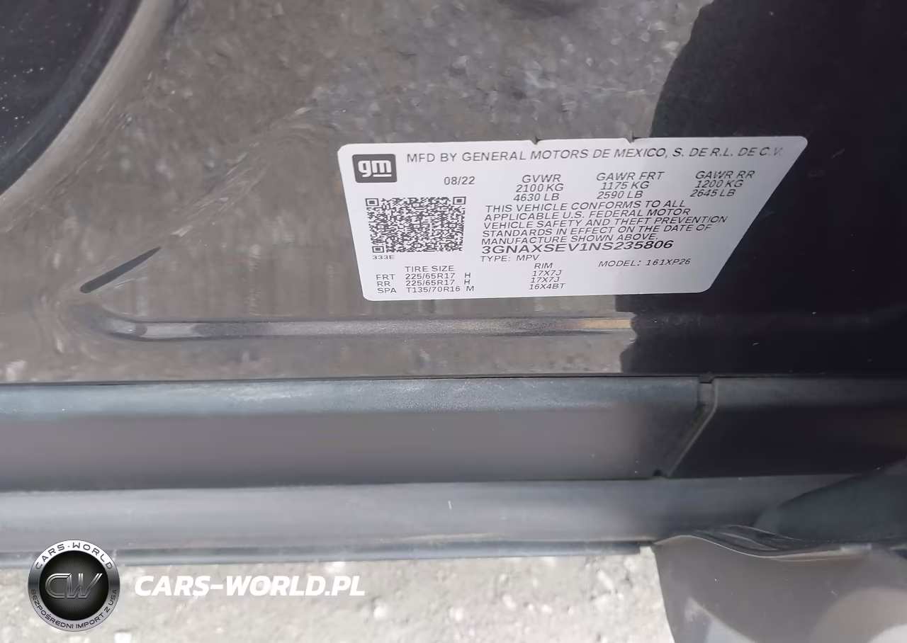 2022 Chevrolet Equinox Awd Ls VIN:3GNAXSEV1NS235806 - 9