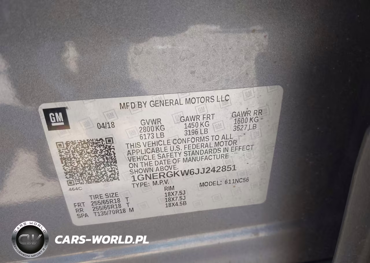 2018 Chevrolet Traverse Lt Cloth VIN:1GNERGKW6JJ242851 - 9