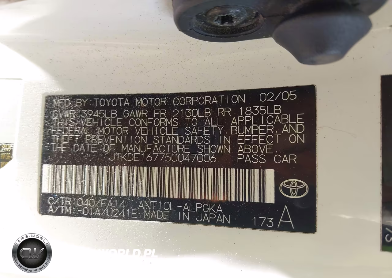 2005 Scion Tc VIN:JTKDE167750047006 - 9