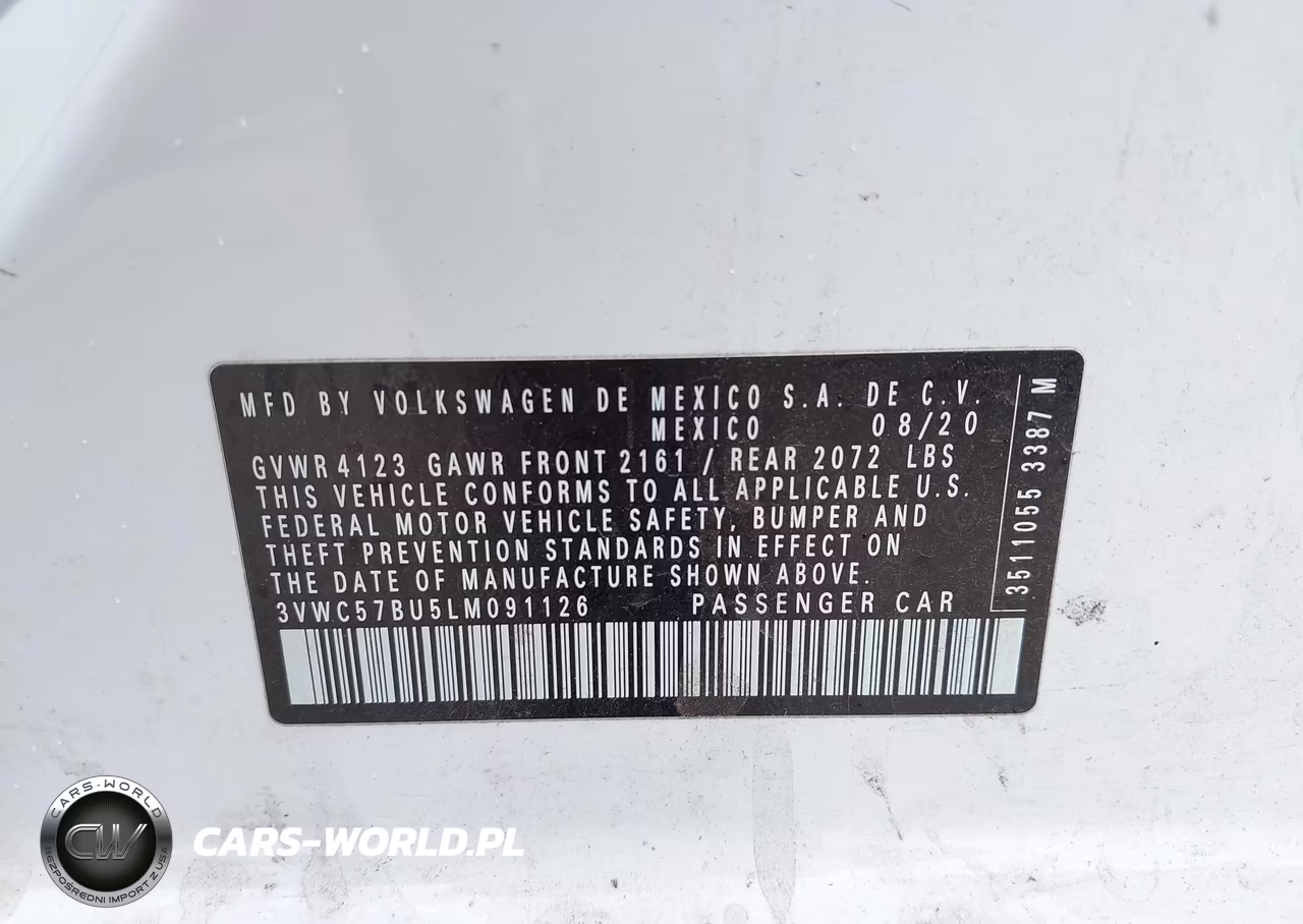 2020 Volkswagen Jetta 1.4T R-Line-1.4T S-1.4T Se VIN:3VWC57BU5LM091126 - 9