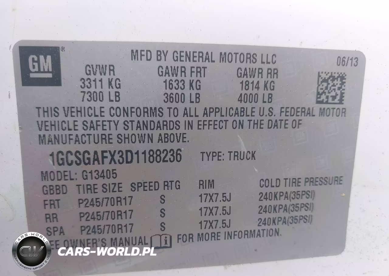 2013 Chevrolet Express 1500 Work Van VIN:1GCSGAFX3D1188236 - 9