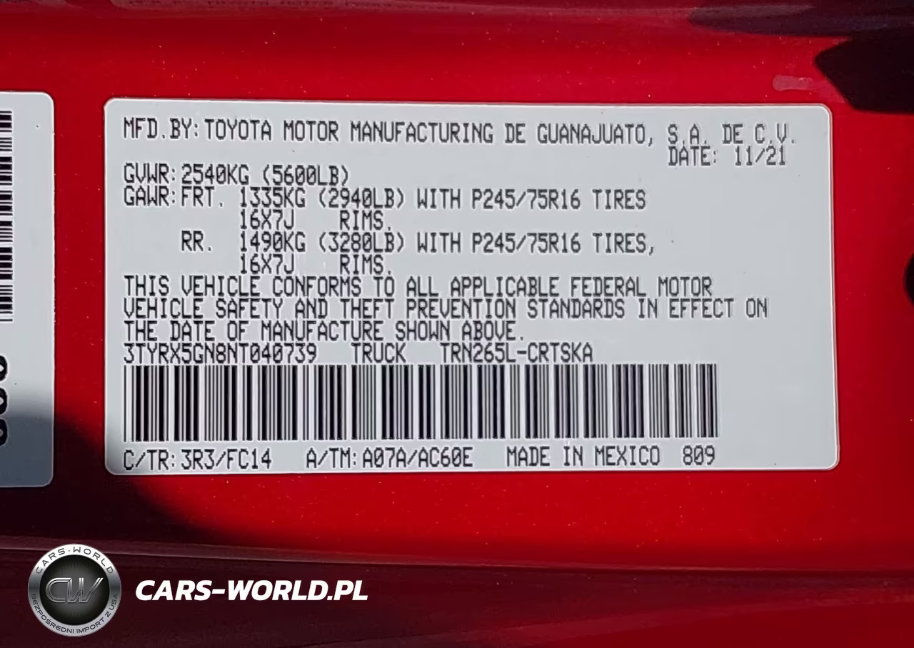 2022 Toyota Tacoma Sr5 VIN:3TYRX5GN8NT040739 - 9
