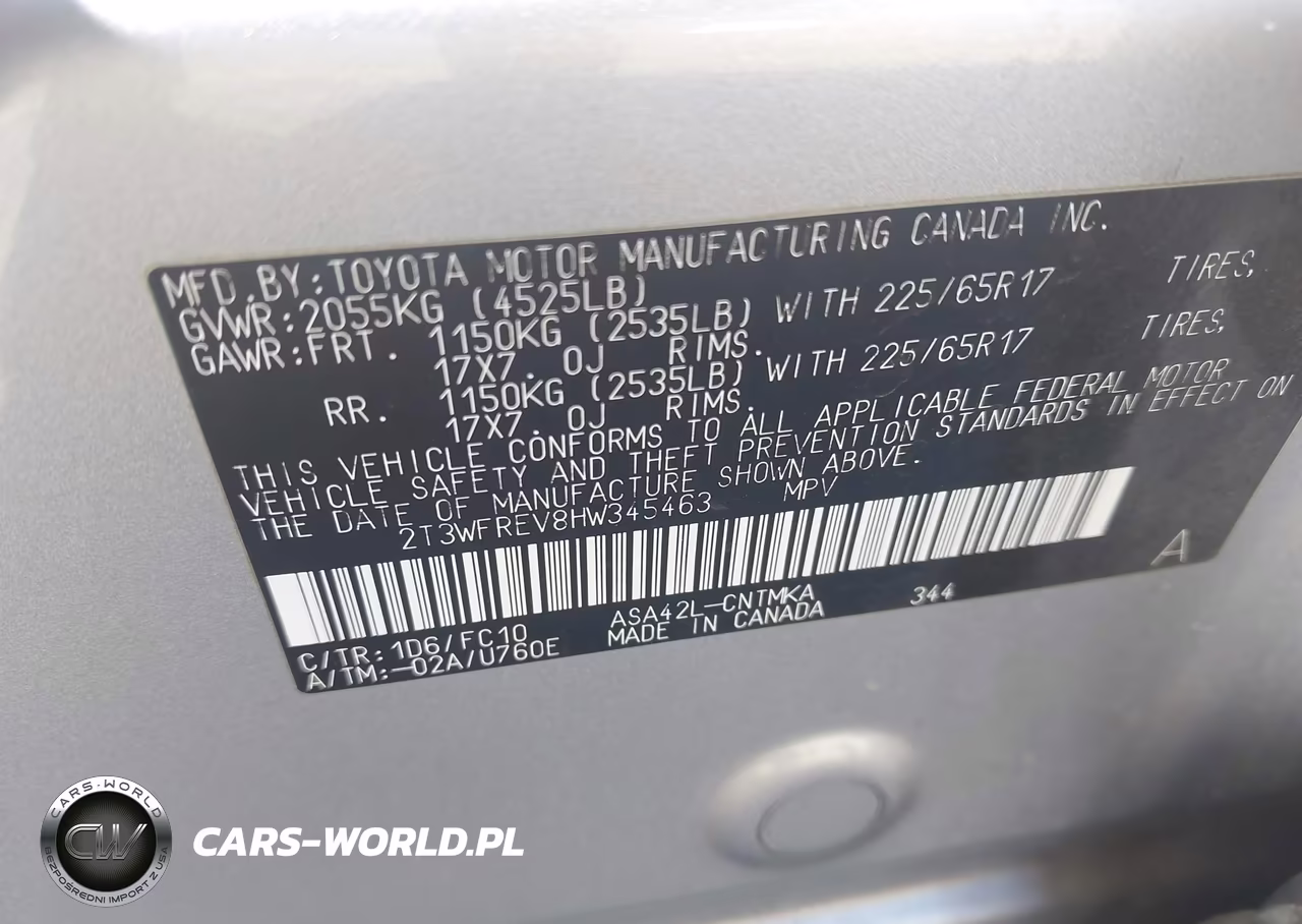 2017 Toyota Rav4 Xle VIN:2T3WFREV8HW345463 - 9