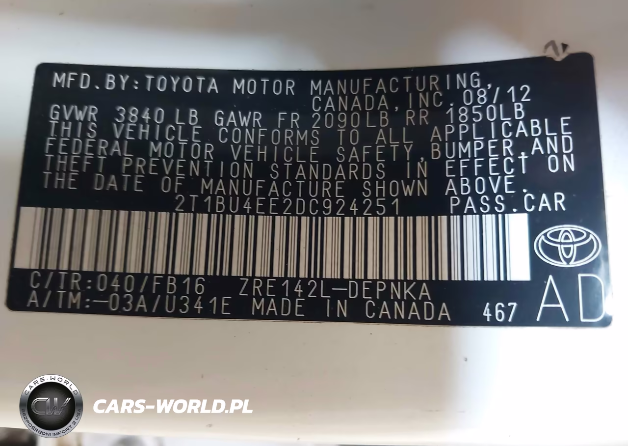 2013 Toyota Corolla Le VIN:2T1BU4EE2DC924251 - 9
