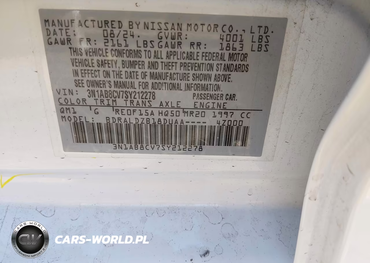 2025 Nissan Sentra Sv VIN:3N1AB8CV7SY212278 - 9