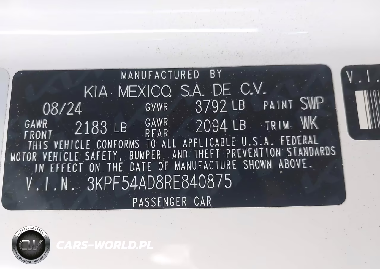 2024 Kia Forte Gt-Line VIN:3KPF54AD8RE840875 - 9