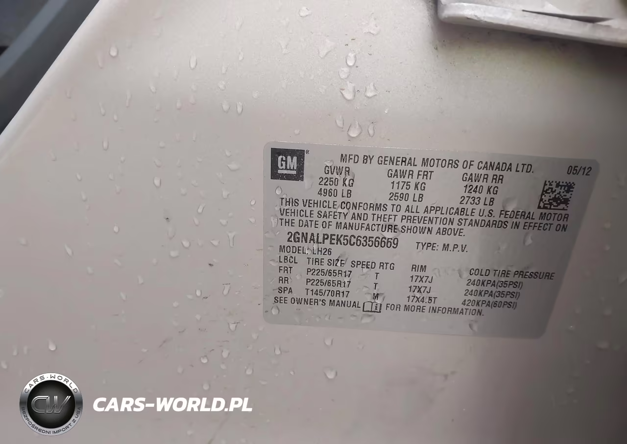 2012 Chevrolet Equinox 2Lt VIN:2GNALPEK5C6356669 - 9