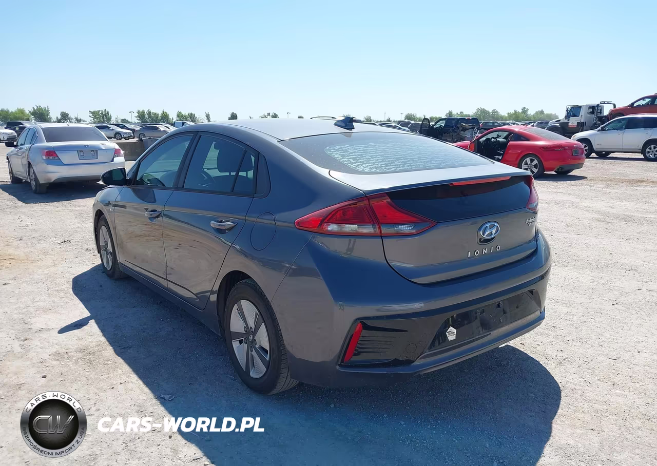 2017 Hyundai Ioniq Hybrid Blue VIN:KMHC65LC7HU025136 - 3