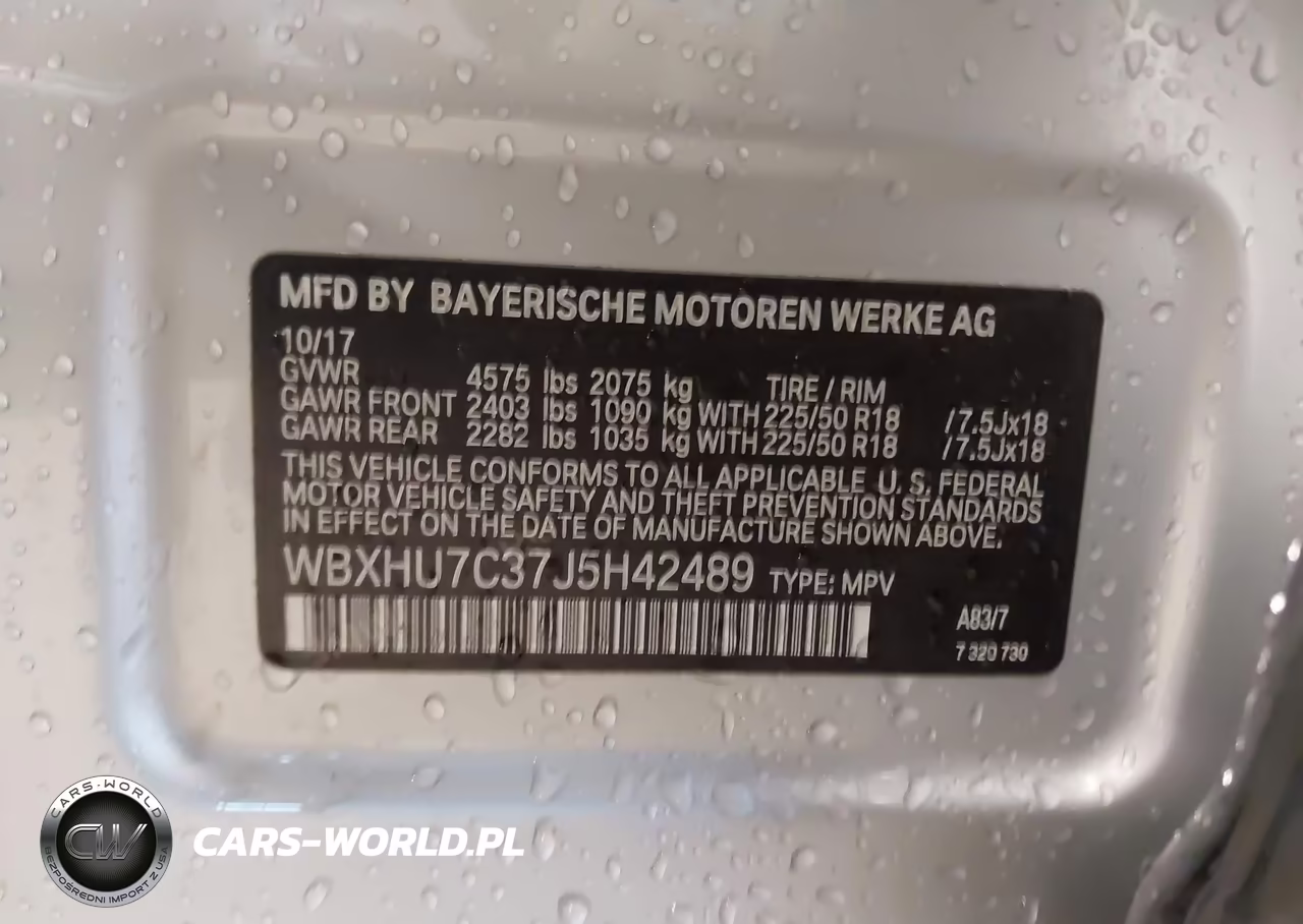 2018 BMW X1 Sdrive28I VIN:WBXHU7C37J5H42489 - 9