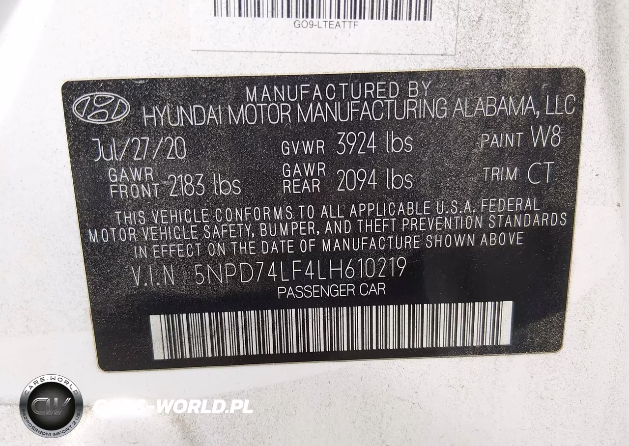 2020 Hyundai Elantra Se VIN:5NPD74LF4LH610219 - 9