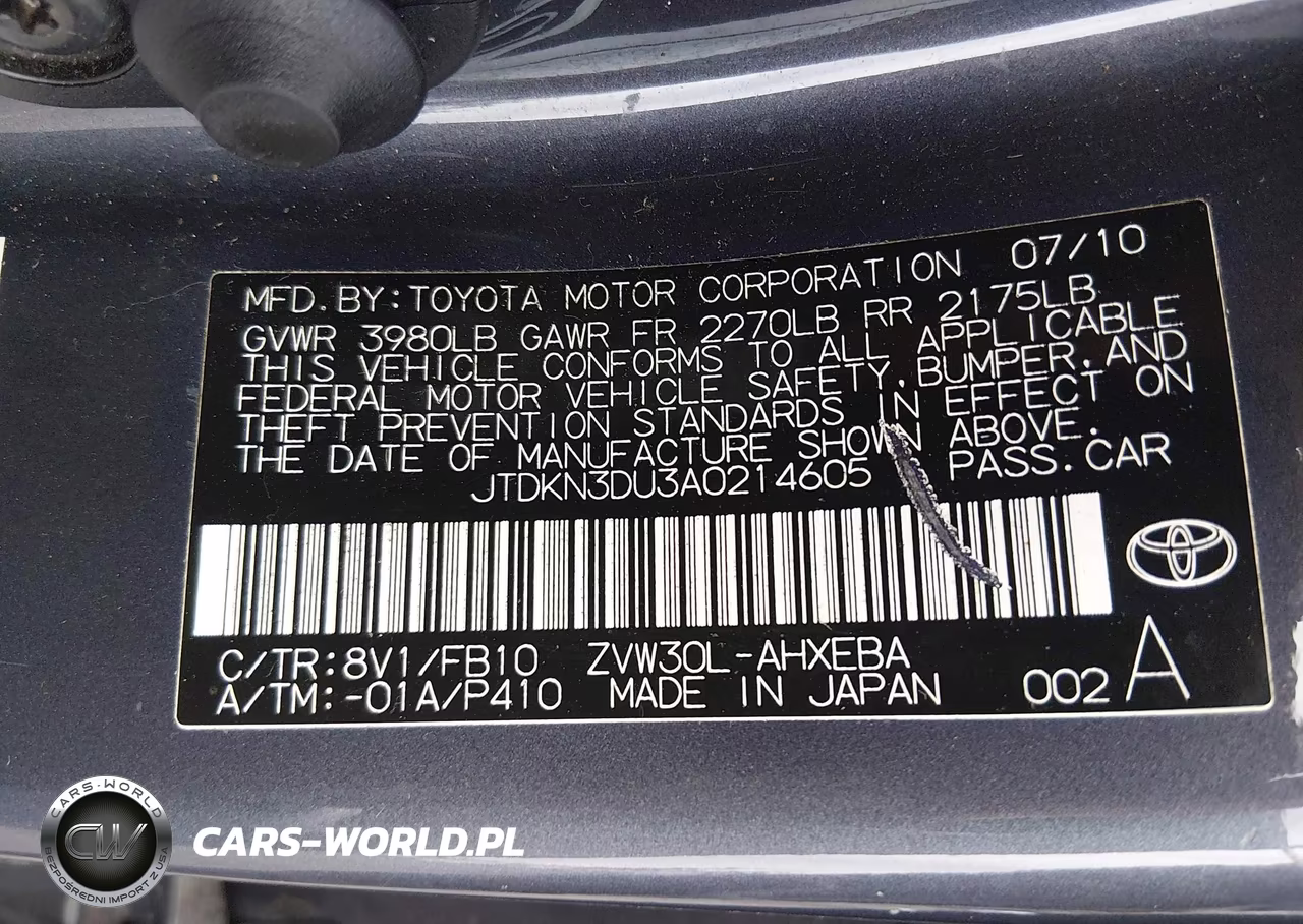 2010 Toyota Prius Iii VIN:JTDKN3DU3A0214605 - 9